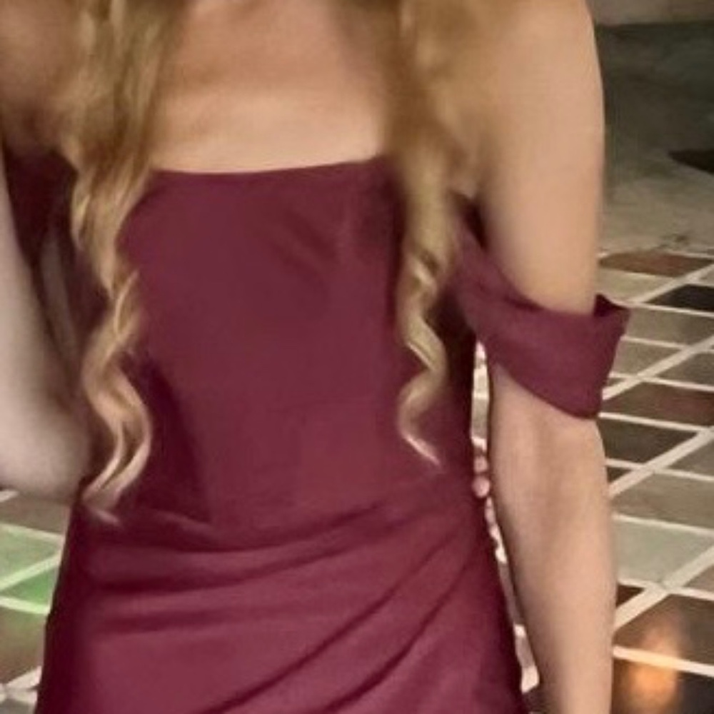 Burgundy formal dress